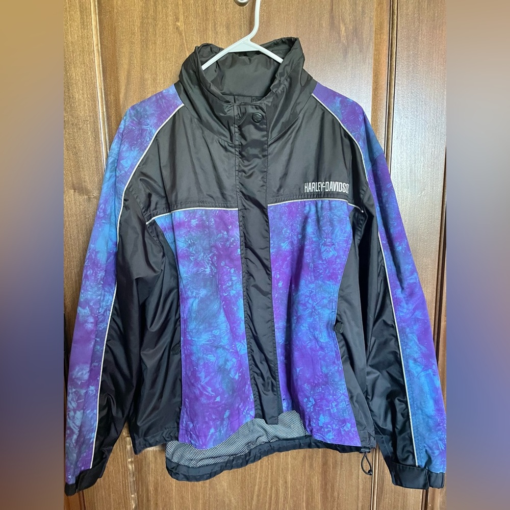Harley-Davidson Women's Purple & Black Windbreaker Jacket